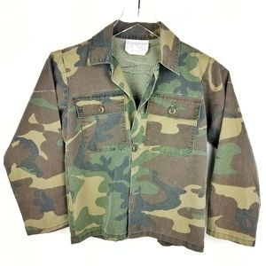 Childs Camouflage Jacket Unisex Sz. 12